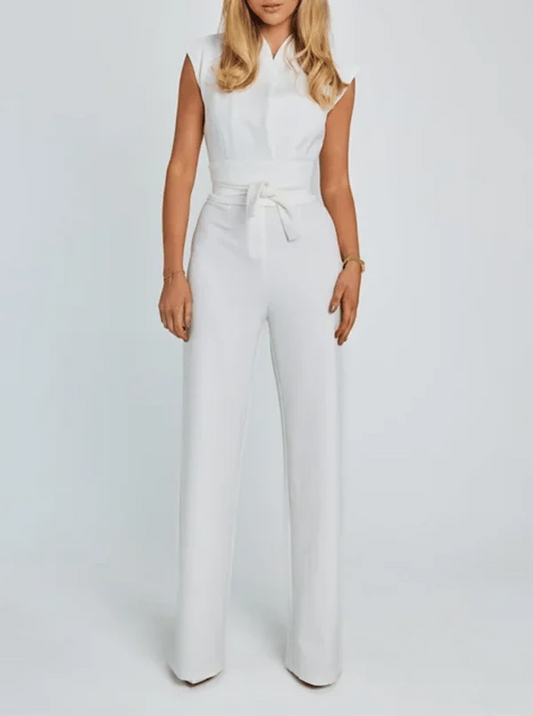 Anouk| Ärmelloser Jumpsuit mit weitem Bein